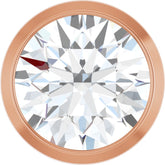 14K Rose Gold 3/4 CT Natural Diamond Slide Pendant