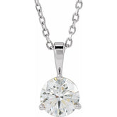14K White Gold 5/8 CTW Natural Diamond 18" Necklace