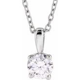 14K White Gold 1 1/4 CTW Natural Diamond 18" Necklace