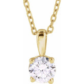 14K Yellow Gold 1 1/4 CTW Natural Diamond 18" Necklace