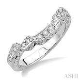 1/4 Ctw Diamond Matching Wedding Band in 14K White Gold