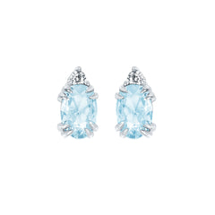 10KT.04CT(2)DIA 6X4OV SIMULATED AQUA EARS