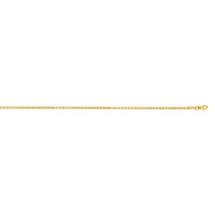 14K Yellow Gold 2.1mm Semi-Solid Box 20 Chain with Lobster Lock