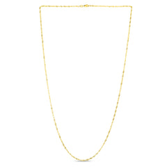 14K Yellow Gold 1.8mm Singapore 16 Chain with Lobster Lock