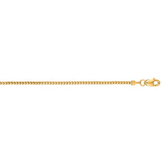 14K Yellow Gold 1.3mm Ice 18 Chain with Lobster Lock