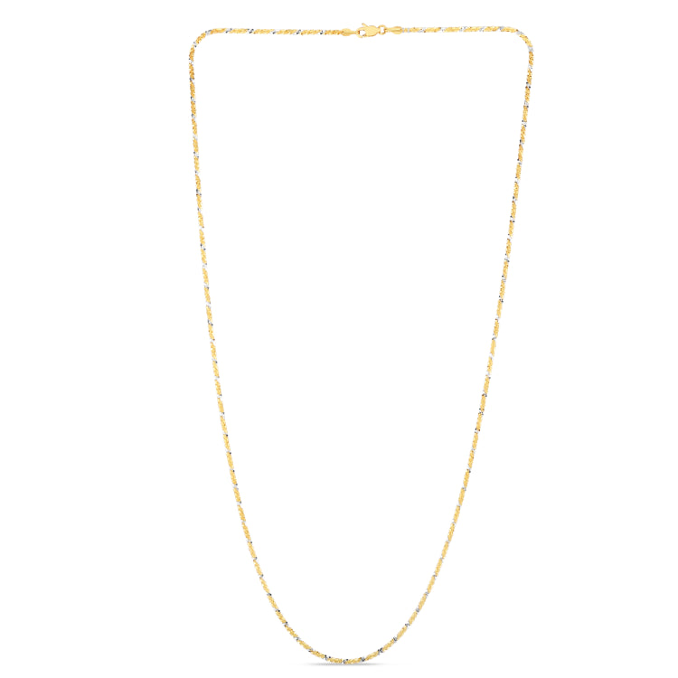 14K Gold 1.5mm Sparkle 20 Chain with Lobster Lock