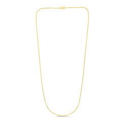 14K Yellow Gold 0.9mm Franco 20 Chain with Lobster Lock