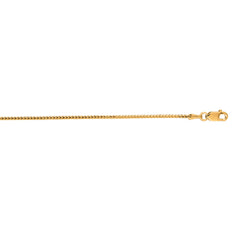 14K Yellow Gold 1.2mm Franco 24 Chain with Lobster Lock