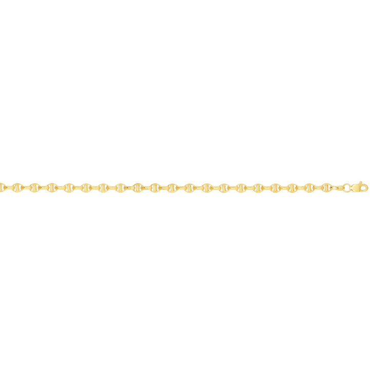 14K Yellow Gold 4.5mm Lite Anchor 20 Chain with Lobster Lock