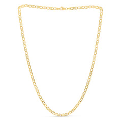 14K Yellow Gold 4.5mm Mariner 20 Chain with Lobster Lock