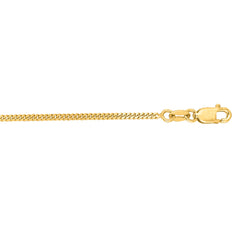 14K Yellow Gold 1.4mm Gourmette 24 Chain with Lobster Lock