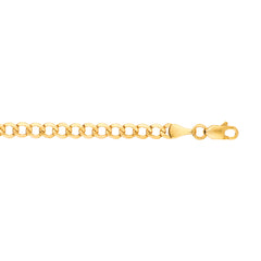 14K Yellow Gold 20 4.4mm Lite Curb Chain with Lobster Lock