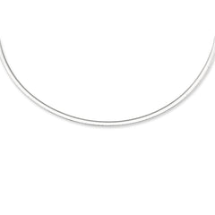 14K Gold 3mm Reversible 18 Omega with Box Lock