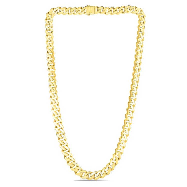 14K Yellow Gold 9.5mm Lite Miami Cuban 7 Bracelet