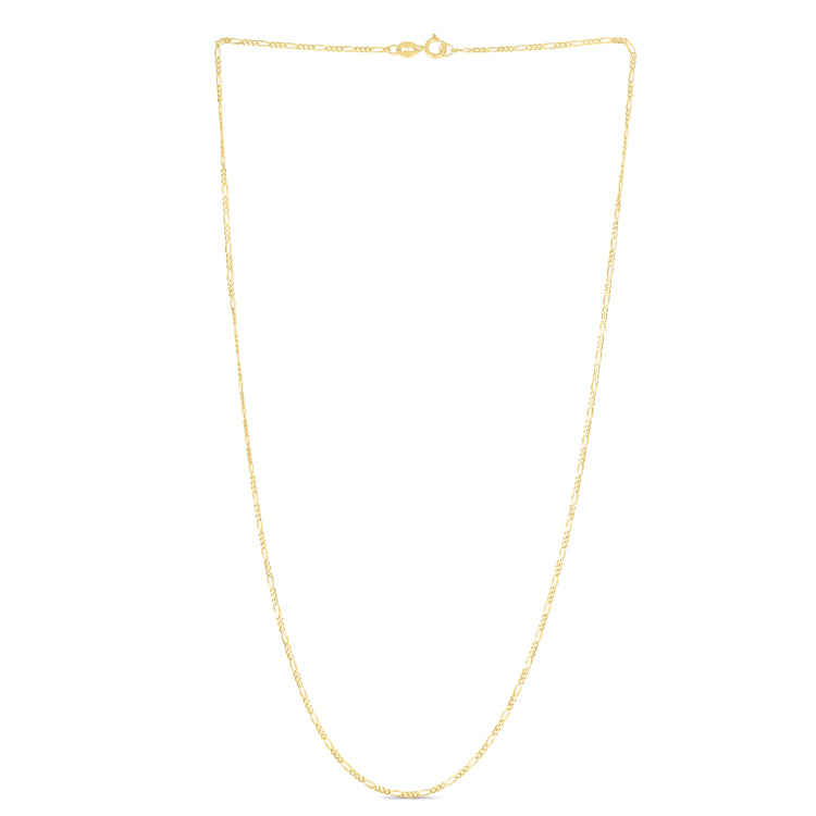14K Yellow Gold 20 1.3mm Figaro Chain