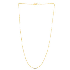 14K Yellow Gold 24 1.9mm Figaro Chain