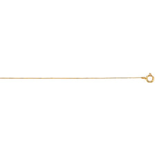 10K Yellow Gold .45mm Classic Box 18 Chain with Spring Ring