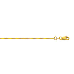 10K Yellow Gold 0.94mm Classic Box 22 Chain with Lobster Lock