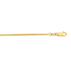 10K Yellow Gold 1.4mm Gourmette 22 Chain with Lobster Lock