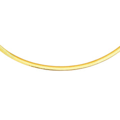 14K & Sterling Silver 18 Reversible Omega Basic Chain