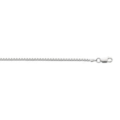 Sterling Silver 1.8mm Classic Box 24 Chain with Lobster Clasp