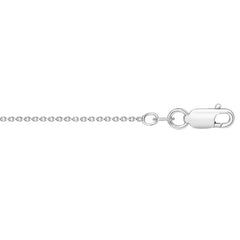 Sterling Silver 1.1mm Round Cable 18 Chain with Lobster Clasp