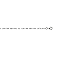 Silver 2mm Rolo 18 Chain with Lobster Lock