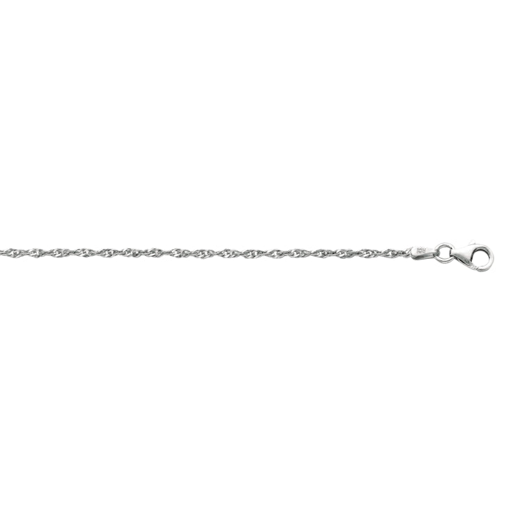 Silver 1.8mm Singapore 24 Chain with Lobster Lock