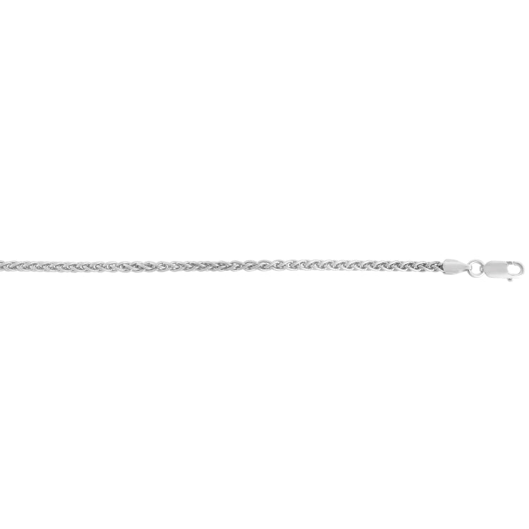 Sterling Silver 2.6mm Wheat 24 Chain with Lobster Clasp