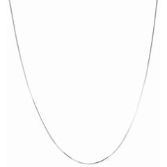Sterling Silver 1.1mm Octogonal Snake 16 Chain with Lobster Clasp