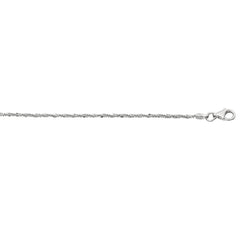 Silver 1.6mm Sparkle 18 Chain with Lobster Lock