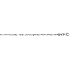 Sterling Silver 2.2mm Sparkle 20 Chain with Lobster Clasp