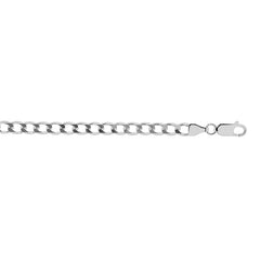 Sterling Silver 4.7mm Comfort Curb 30 Chain with Lobster Clasp