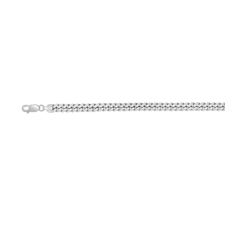 Silver 6.3mm Miami Cuban 24 Chain with Box Lock