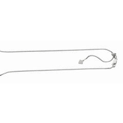 Sterling Silver 1.4mm Adjustable Box 22 Chain with Lobster Clasp