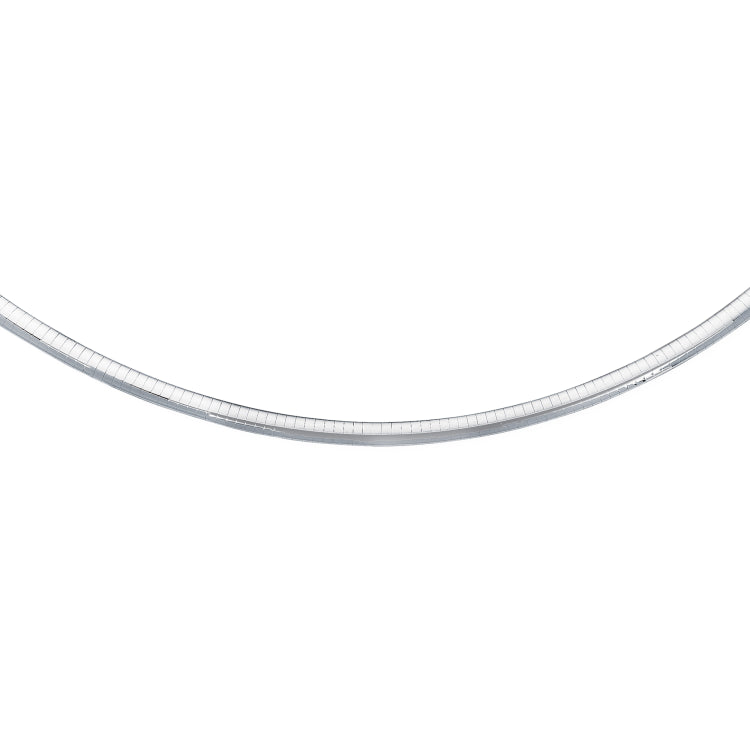Sterling Silver 6mm Omega 16 Chain with Lobster Clasp