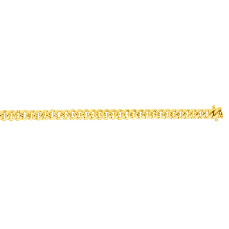 10K Yellow Gold 22 3.9mm Classic Miami Cuban Chain with Box Lock