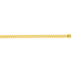 10K Yellow Gold 24 3.9mm Classic Miami Cuban Chain with Box Lock