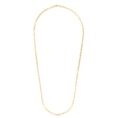 14K Yellow Gold 4.2mm Paperclip 38 Chain with Lobster Lock