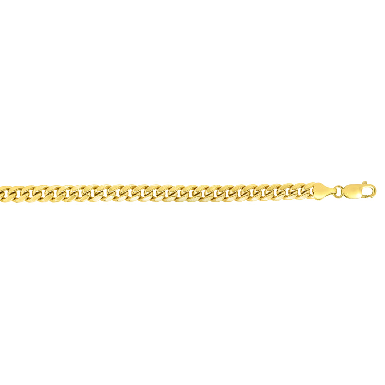 14K Yellow Gold 18 2.6mm Miami Cuban Chain with Lobster Clasp
