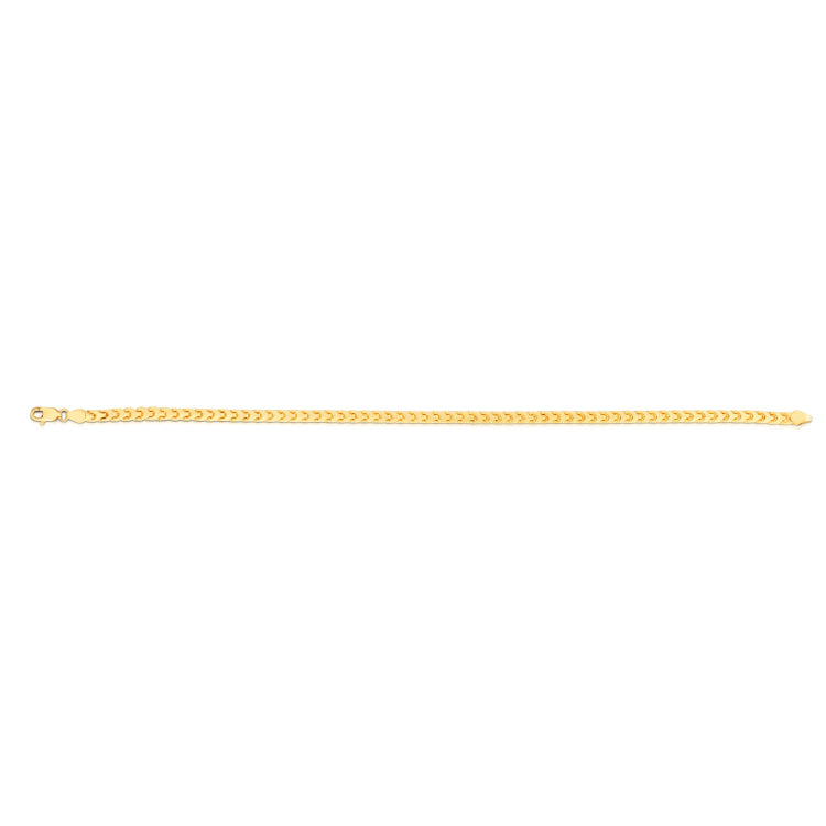 14K Yellow Gold 20 2.7mm Diamond Cut  Round Franco Chain with Lobster Clasp