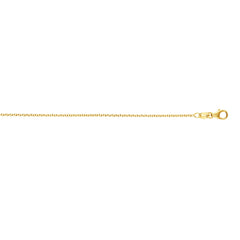 14K Yellow Gold 1.5mm 16 Round Cable Chain with Lobster Clasp