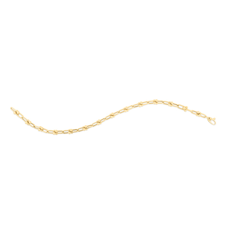 14K Yellow Gold 3.7mm Jax 18 Necklace with Lobster Clasp.