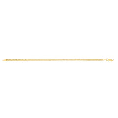 14K Yellow Gold 3.5mm Bismark 20 Chain Necklace with Lobster Clasp