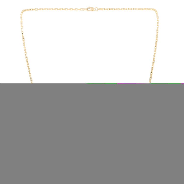14K Yellow Gold 1.9mm French Cable 24 Chain with Lobster Clasp