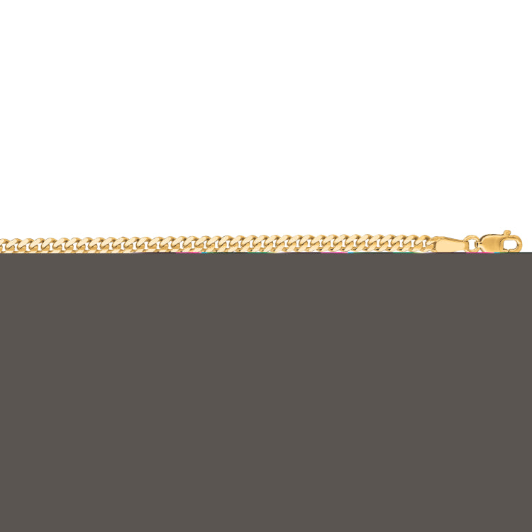 14K Yellow Gold 3.6mm Gourmette 18 Chain