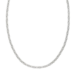 Sterling Silver 22 5.5mm Anchor Chain with Lobster Clasp. Item is rhodium plated.