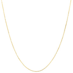 10K Yellow Gold 22 1.3mm French Cable Chain Necklace with Lobster Clasp