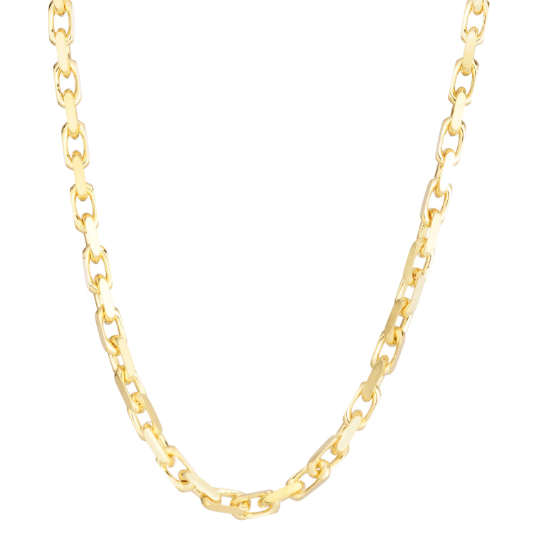 10K Yellow Gold 20 4.8mm French Cable Chain Necklace with Lobster Clasp