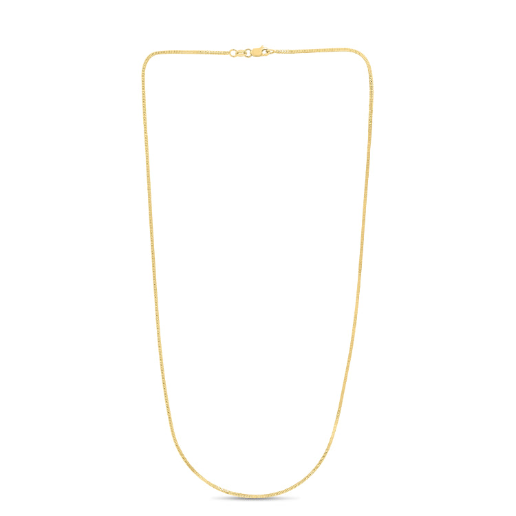 14K Yellow Gold 1.1mm Milano 16 Chain with Lobster Lock